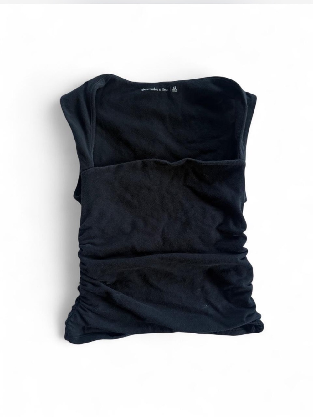 Abercrombie & Fitch Black Ruched Camisole